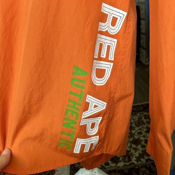 Red Ape Rare, Men's Corp. Shirt, Sz. 2X, Long Sleeve, Orange, Embroidery Logo - Picture 9 of 10
